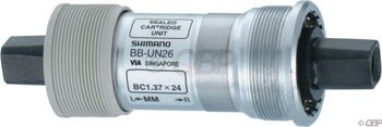 Shimano UN26 68 x 127.5mm Square Taper English Bottom Bracket 7667