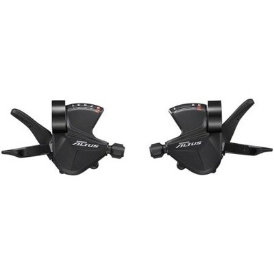 Shimano Altus SL-M2010 3x9-Speed Shift Lever Set, Black
