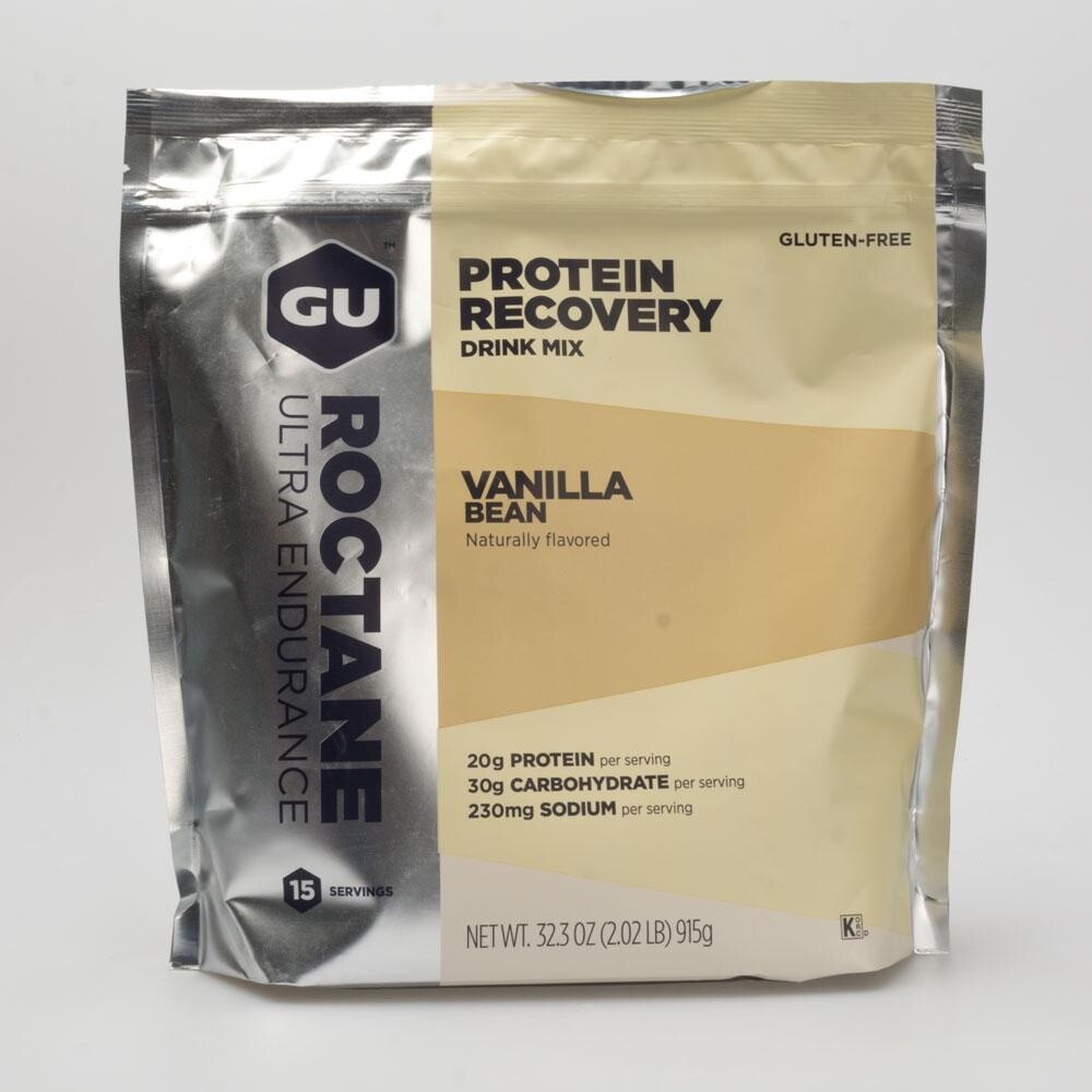 GU Roctane Recovery Drink Mix: Vanilla Bean, Serving Packet 32.3 oz