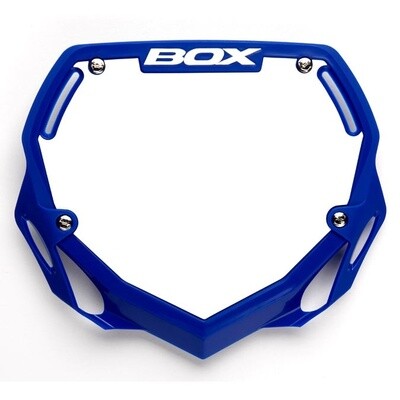 BOX Two Number Plate Large Blue MBOX03