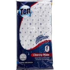 TEN CLEANING WIPES 6pcs