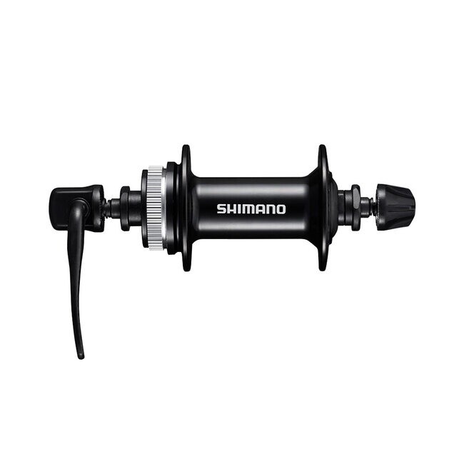 FRONT HUB, HB-MT200, CENTER LOCK DISC 32H, QR 133MM, OLD:100MM W/O LOCK RING, BLACK