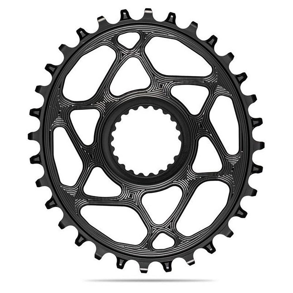 absoluteBLACK Oval Direct Mount Chainring - 32t, Shimano Direct Mount, 3mm Offset, Requires Hyperglide+ Chain, Black