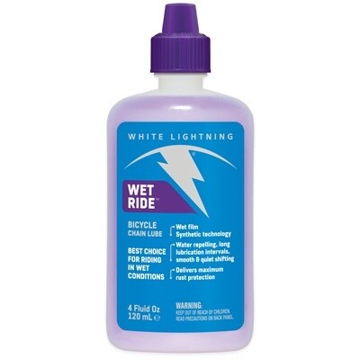 White Lightning Wet Ride Lube 4oz Drip 13032