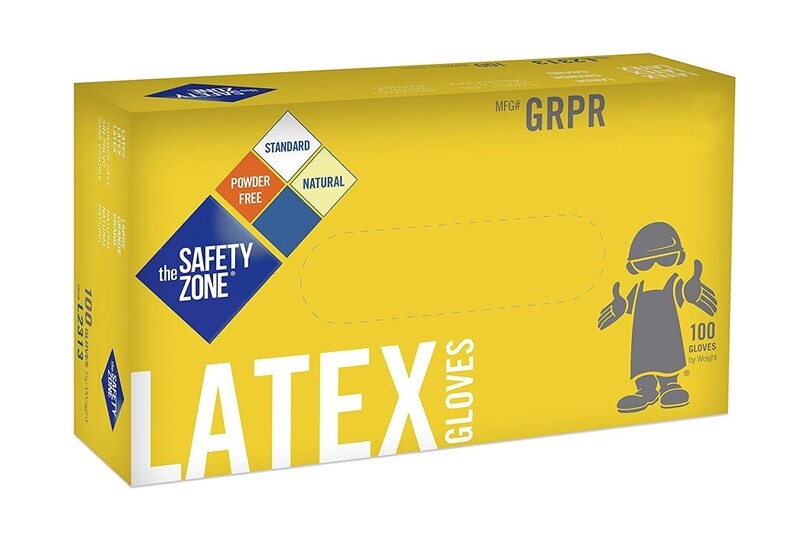 Safety Zone Latex Gloves - Pack of 100