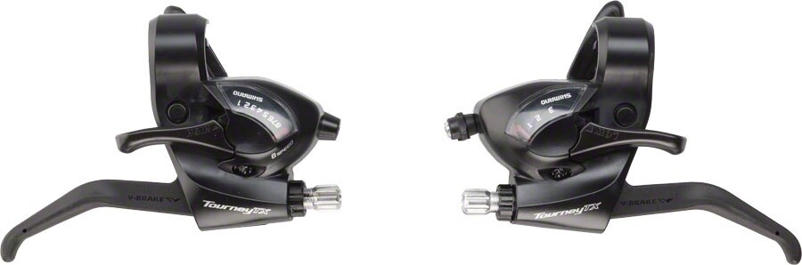 Shimano Tourney TX800 3x8-Speed Brake/Shift Lever Set Black 