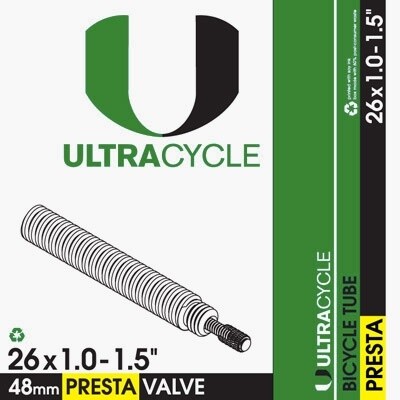 ULTRACYCLE PRESTA VALVE TUBES,  26'' x 1.0-1.5''