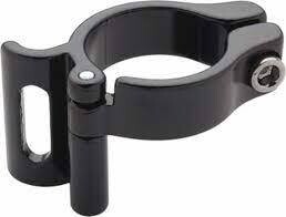 Problem Solvers Braze-on Adaptor Clamp 34.9mm Slotted Black 6321