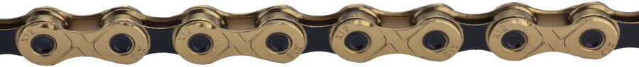 KMC X12 Chain: 12-Speed 126 Links Ti Nitride Gold/Black