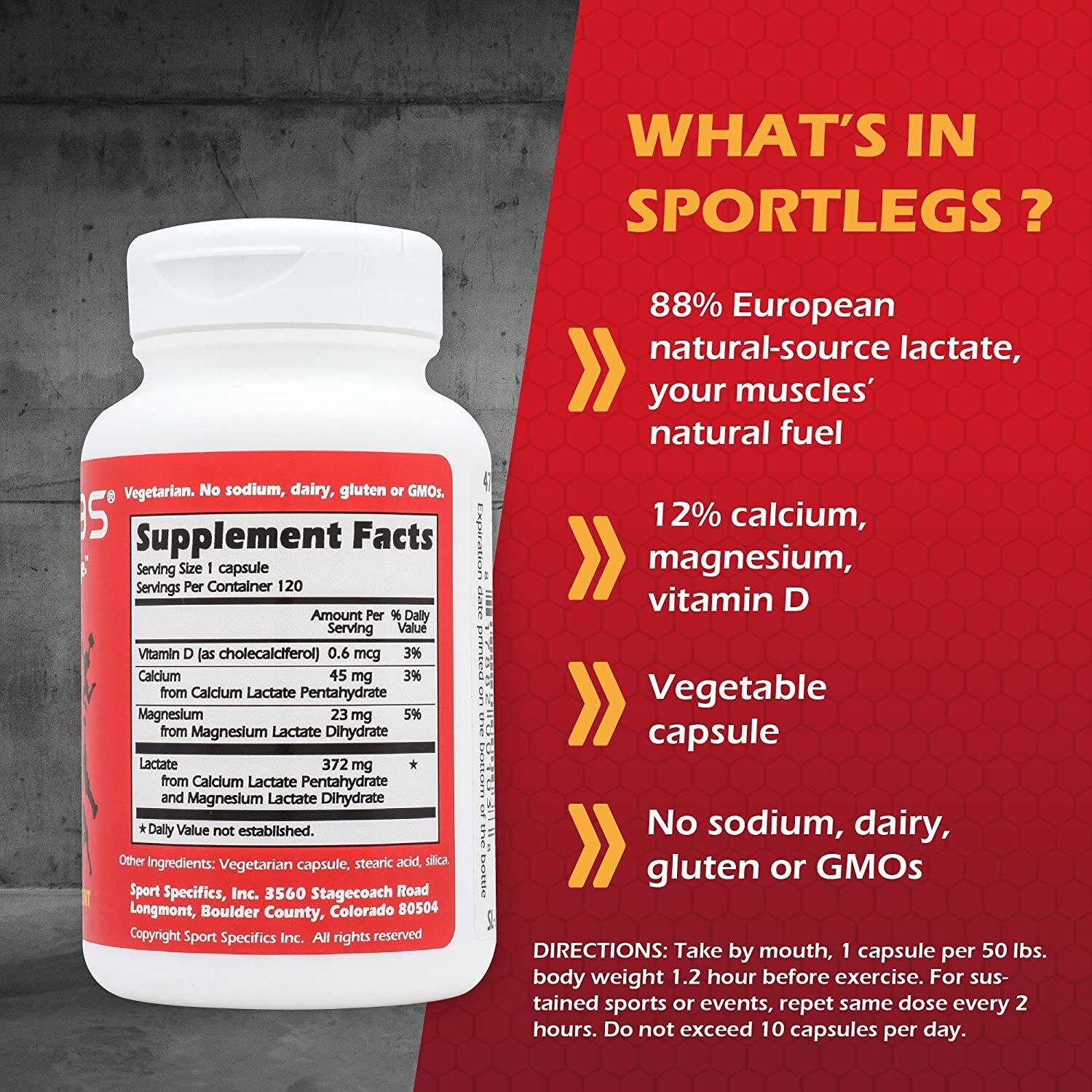 Sport Legs Nutritional Supplement: Single Dose Packet 8434