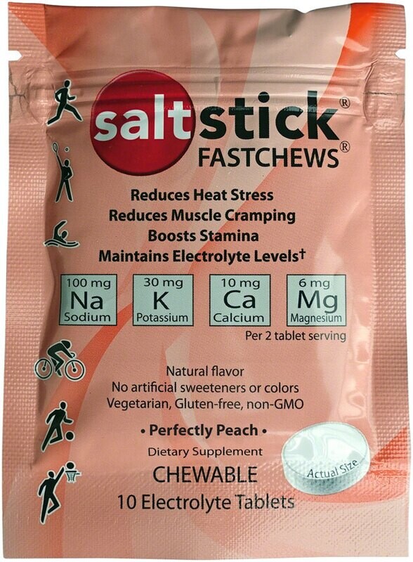 Saltstick Fastchews Chewable Electrolyte Tablets: Packet of 10 Tablets, Seedless Watermelon