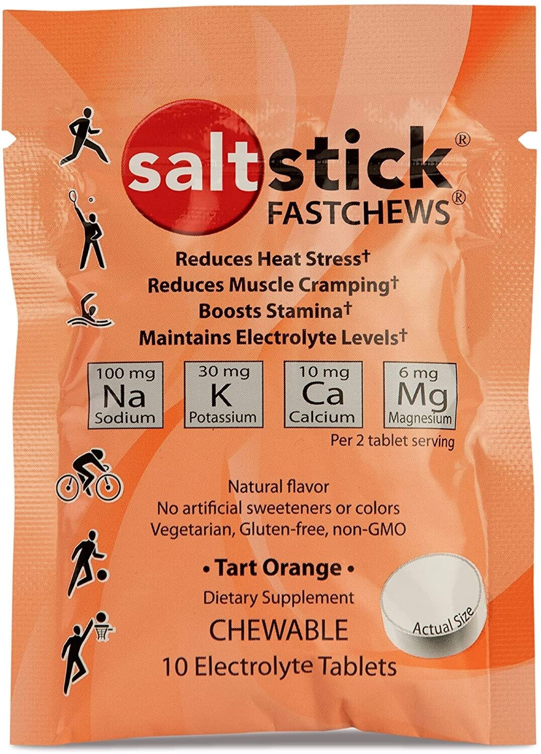Saltstick Fastchews Chewable Electrolyte tablets POP