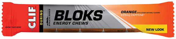 Clif Shot Bloks Energy Chews, Orange (+Caffeine)