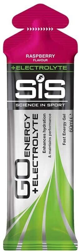 GO Energy + Electrolyte Gel Raspberry 60ml-2oz