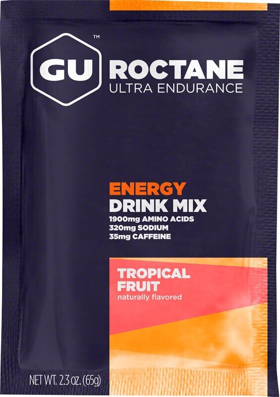 GU Roctane Energy Drink Mix: Tropical Fruit, 2.3oz-65g