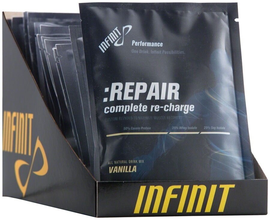 Infinit Nutrition Repair Recovery Drink Mix - Vanilla, 20 Single Serving Packets