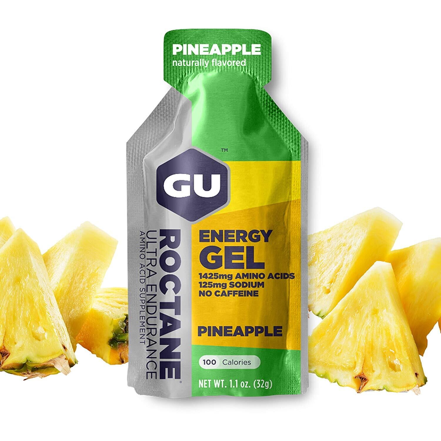 GU Roctane Energy Gel - Pineapple, Caffeine Free
