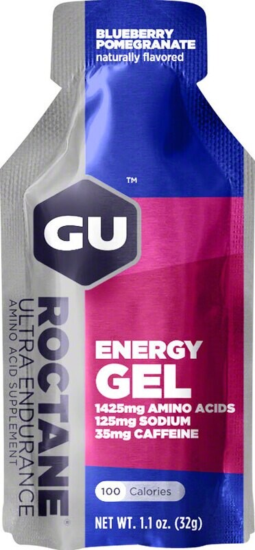 GU Roctane Energy Gel: Blueberry-Pomegranate (35mg caffeine per serving)1.1 oz - 32g