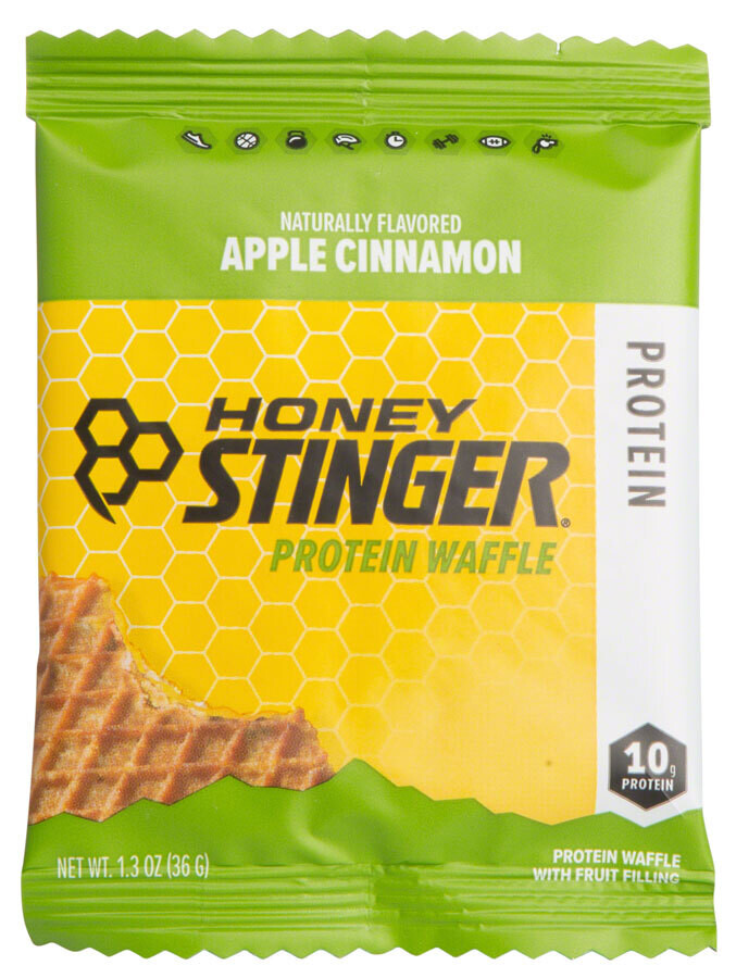 Honey Stinger 10 Protein Waffle: Apple Cinnamon (1.3oz - 36g)