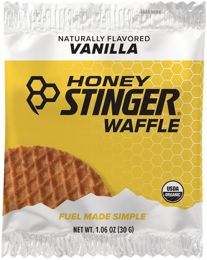 Honey Stinger Gluten Free Organic Waffle: Salted Caramel, Box of 16