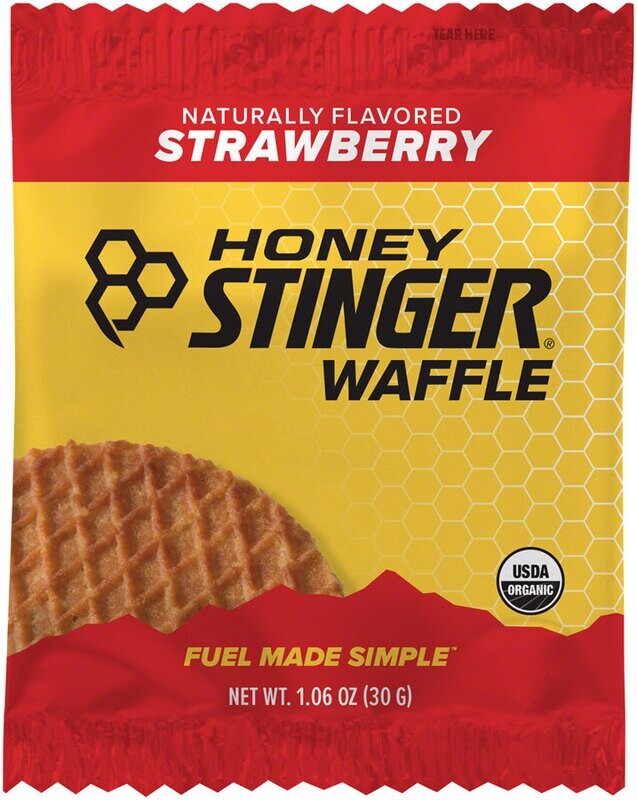 Honey Stinger Organic Waffle: Strawberry, 1.06oz - 30g