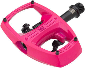iSSi Flip III Pedals - Single Side Clipless with Platform, Aluminum, 9/16", iSSi Pink