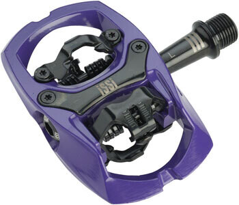 iSSi Trail III Pedals - Dual Sided Clipless with Platform, Aluminum, 9/16", Violet