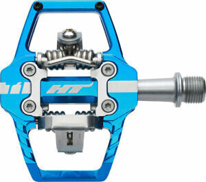 HT T1 Clipless Pedal: 9/16" Marine Blue