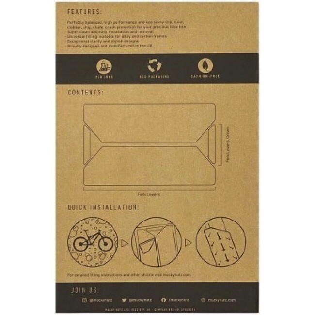 Mucky Nutz Skinz Fork Protection, Clear Matte