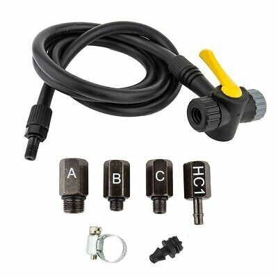 Topeak TwinHead Schrader/Presta Valve Adaptor with 38&quot; Hose: Retrofits Most Pumps