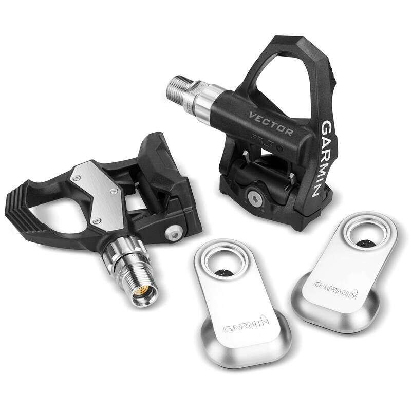 Garmin Vector 3 Pedals - Single Sided Clipless, Composite, 9/16", Black, Pair, Left Sensor