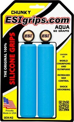 ESI 32mm Chunky Silicone Grips: Aqua 19853