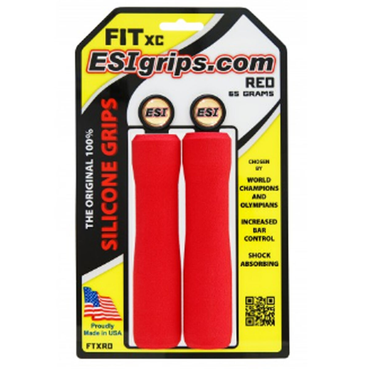 ESI FIT XC Grips: Red
