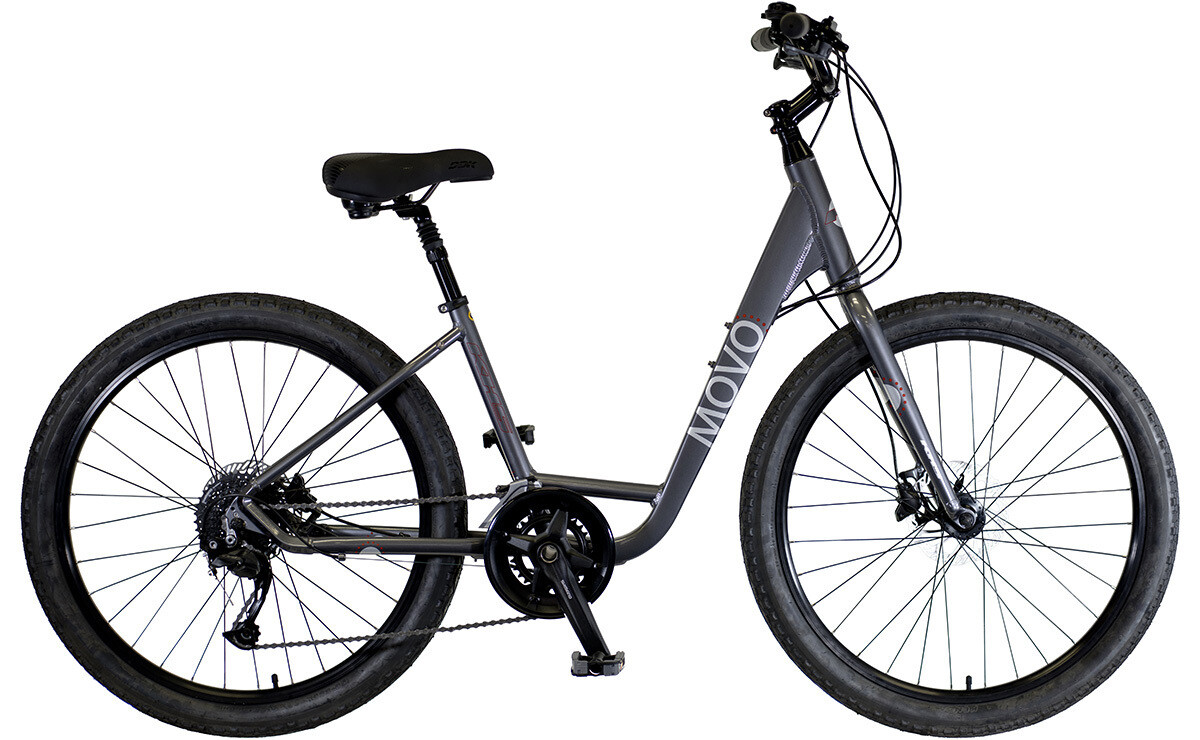 2021 KHS Bicycles Movo 2.0 Step-Thru in Grey, Medium
