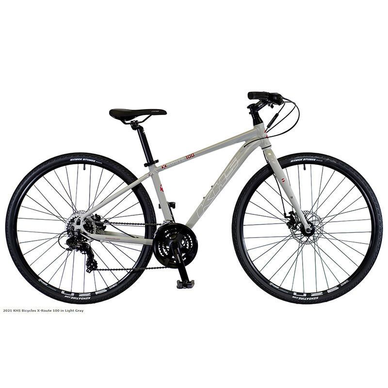 KHS Bicycles X-Route 100 Gravel - Light Grey/Medium