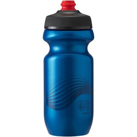 Polar Bottles Breakaway Wave Water Bottle - 20oz, Deep Blue/Charcoal