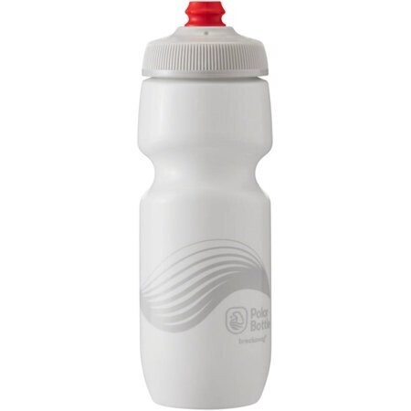 Polar Bottles Breakaway Wave Water Bottle - 24oz, Ivory/Silver
