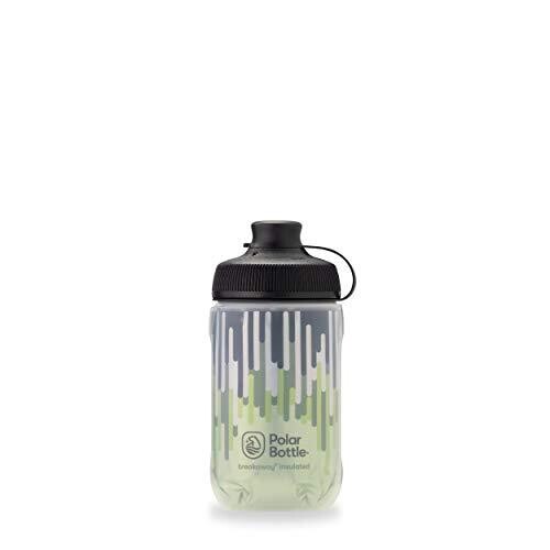 Polar Bottle Breakaway Muck Insulated Mountain Bike Water Bottle - BPA Free, Cycling & Sports Squeeze Bottle with Dust Cover (Zipper - Moss & Desert,