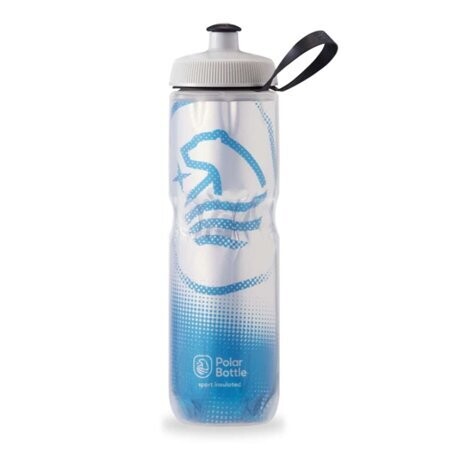 Polar Bottle Sport Insulated Big Bear Water Bottle - 24oz - Silver/Cobalt Blue