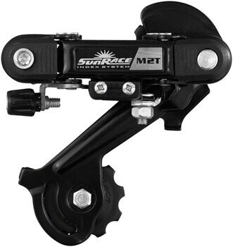 SunRace M2T Rear Derailleur - 6/7-Speed, Long Cage, Black, Shimano Rear Direct Mount