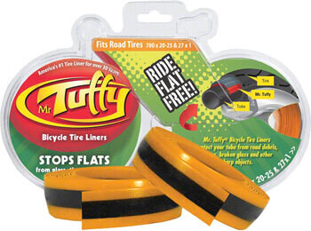 Mr. Tuffy Tire Liner: 700x20 - 25, 27x1 Orange