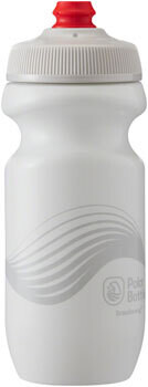 Polar Bottles Breakaway Wave Water Bottle - 20oz, Ivory/Silver