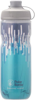 Polar Bottles Breakaway Muck Insulated Zipper Water Bottle - 20oz, Blue/Turq