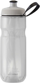 Polar Bottles Sport Fade Insulated Water Bottle - 20oz, White/Silver