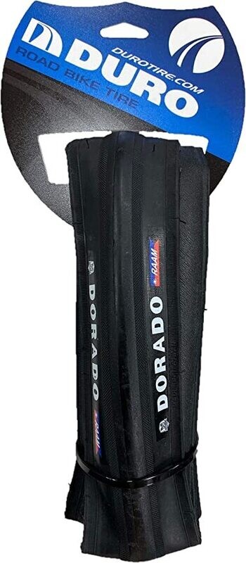 Duro Dorado Road Bike Tire, DB-7048, Reinforced 120TPI Casing, Foldable Replacement Road/Commute Tire (700X28C)