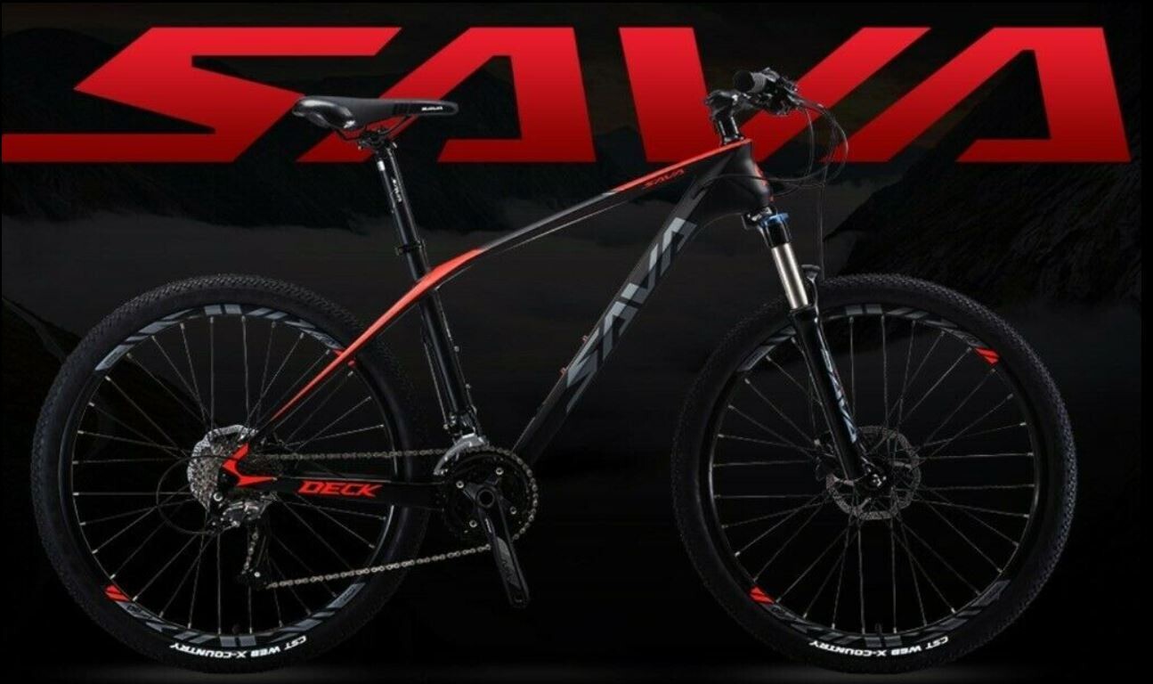 Sava Deck 2.0 MTB 29'' ALTUS 3x9s Carbon Black Red Large 19''
