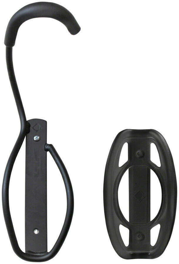Delta Leonardo wall rack + tire tray 1 bike - black