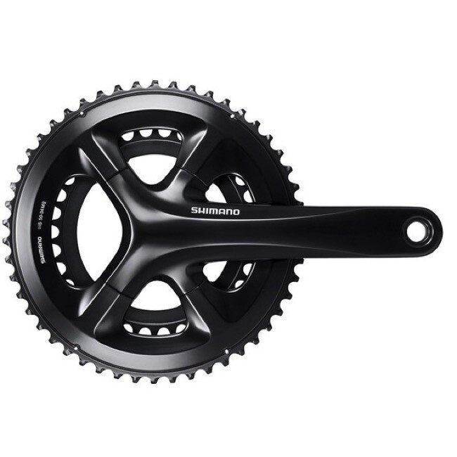 FRONT CHAINWHEEL, FC-RS510, FOR REAR 11-SPEED, 2-PCS FC, 172.5MM, 52-36T W/O CHAIN GUARD, W/O BB, BLACK