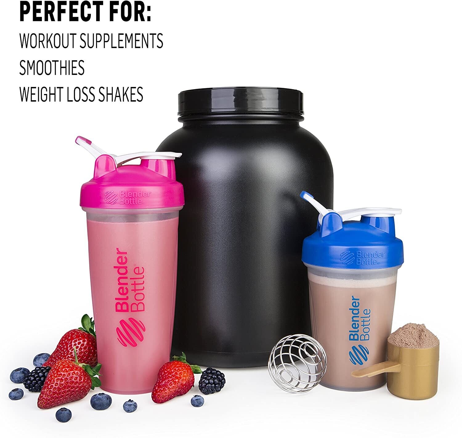 BlenderBottle Classic 28 Oz. with Teal 1 Cup