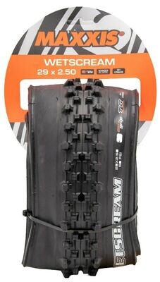 Maxxis Wetscream Tire - 29 x 2.5, Tubeless, Folding, Black, 3C MaxxGrip, DH